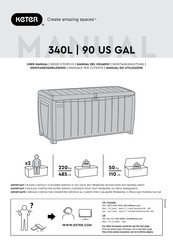 Keter 340L 90 US GAL User Manual