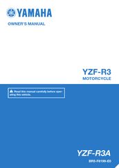 Yamaha YZF-R3 Owner's Manual