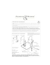 Perrin & Rowe Edwardian U.1621L-SEG-2 Installation Instructions Manual