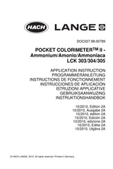Hach Lange LCK 303 Application Instruction