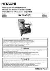 Hitachi nv90ag Instruction And Safety Manual