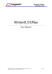 Megawin Writer8 U1Plus User Manual