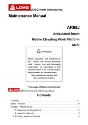 LGMG AR65J Maintenance Manual
