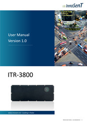 InnoSenT ITR-3800 User Manual