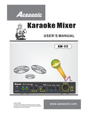 Acesonic KM-111 User Manual