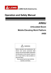 LGMG AR65J Operation And Safety Manual