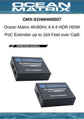 Ocean Matrix OMX-01HMHM0007 Operation Manual