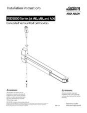 Assa Abloy Corbin Russwin PED5800 A MD M55 Installation Instructions Manual