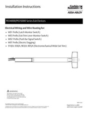 Assa Abloy Corbin Russwin PED4000 Series Installation Instructions Manual