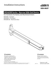Assa Abloy Corbin Russwin PED4200 Series Installation Instructions Manual
