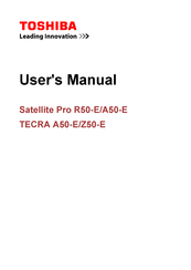 Toshiba Satellite Pro A50-E Series User Manual