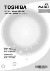 Toshiba RAS-24J2KVG-EE Installation Manual