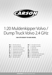 Carson 1:20 Muldenkipper Volvo / Dump Truck Volvo 2.4 GHz Instruction Manual