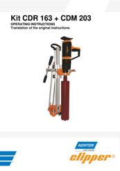 SAINT-GOBAIN Norton Clipper CDR 163 Operating Instructions Manual