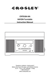 Crosley HAYDN CR7018A-NA Instruction Manual