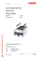 Scholl Multi Flex SH/PA 6000-ML Instructions For Use Manual