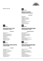 Hotpoint ENXTYH 19 FWL Series Operating Instructions Manual