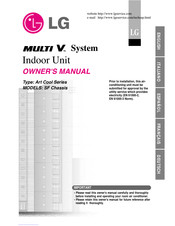 LG MULTI V SF Chassis Owner's Manual