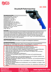 BGS technic 3334 Instructions Manual