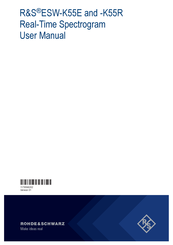 Rohde & Schwarz ESW-K55E User Manual
