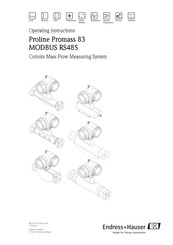 Endress+Hauser Proline Promass 83 MODBUS RS485 Operating Instructions Manual