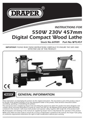 Draper WTL457 Instructions Manual