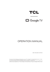 TCL 98C735 Series Operation Manual