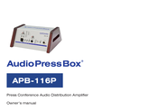 Audiopressbox APB-116P Owner's Manual
