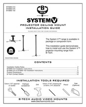 B-Tech SYSTEM V BT5890-010 Installation Manual