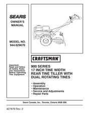 Craftsman Sears 900 Series Owner's Manual