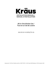 Kraus KHU100-30-1610CTX-CA Installation Manual