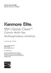 Kenmore Elite SSV Quick Clean DS6025 Use & Care Manual