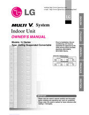 LG MULTI V  VJ Series Owner's Manual