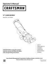 Craftsman 247.397601 Operator's Manual