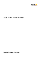 Axis 01186-004 Installation Manual