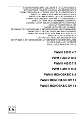 DAB PWM II 230 D 4.7 Instruction For Installation And Maintenance