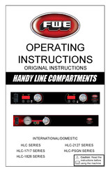 FWE HLC Series Operating Instructions Manual