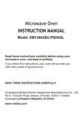 Midea EM134A2SU-PSHA0L Instruction Manual