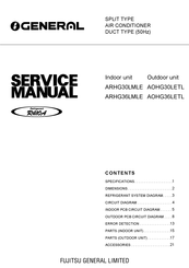 Fujitsu General ARHG36LMLE Manual