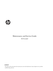 HP X34 Maintenance And Service Manual
