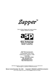 ASP Zapper Z2999 Manual