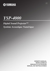 Yamaha YSP-4000 Owner's Manual