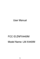 Panasonic ZNFX440IM User Manual