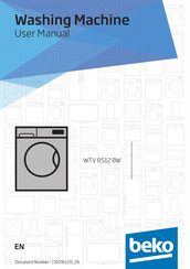 Beko WTV 8512 BW User Manual