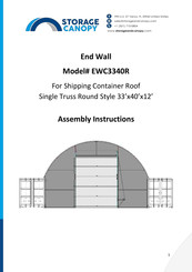 Storage Canopy EWC3340R Assembly Instructions Manual