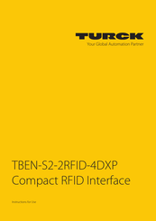 turck TBEN-S2-2RFID-4DXP Instructions For Use Manual