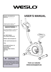 Weslo Easy Fit WLIVEX57010.0 User Manual