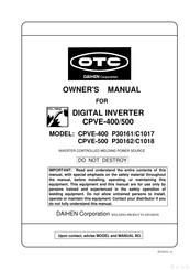 Daihen CPVE-500 Owner's Manual