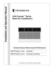 Friedrich Chill Premier CCW15B10B Installation And Operation Manual