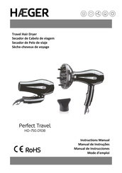 HAEGER Perfect Travel HD-750.010B Instruction Manual